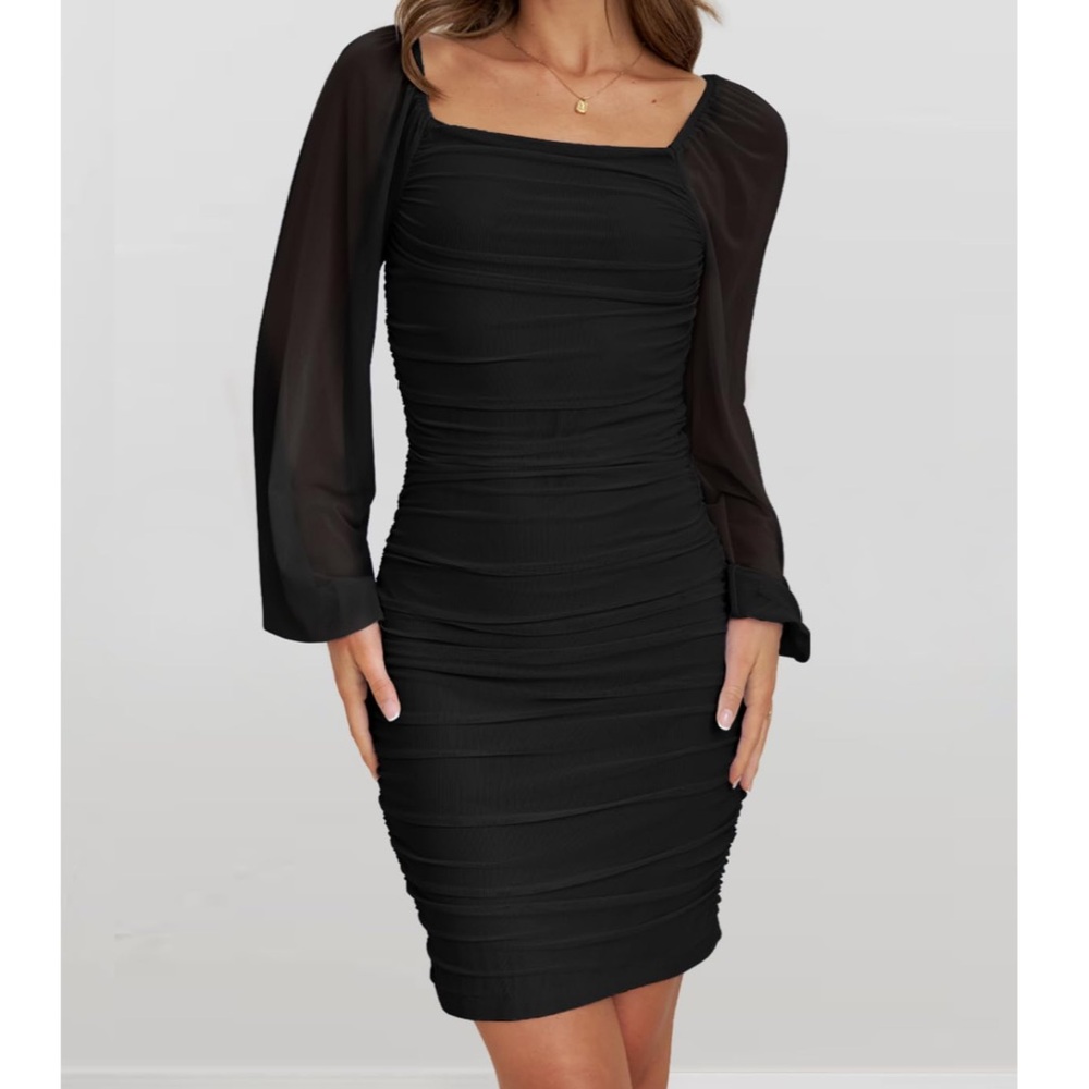 That’s so Fetch Black Ruched Dress